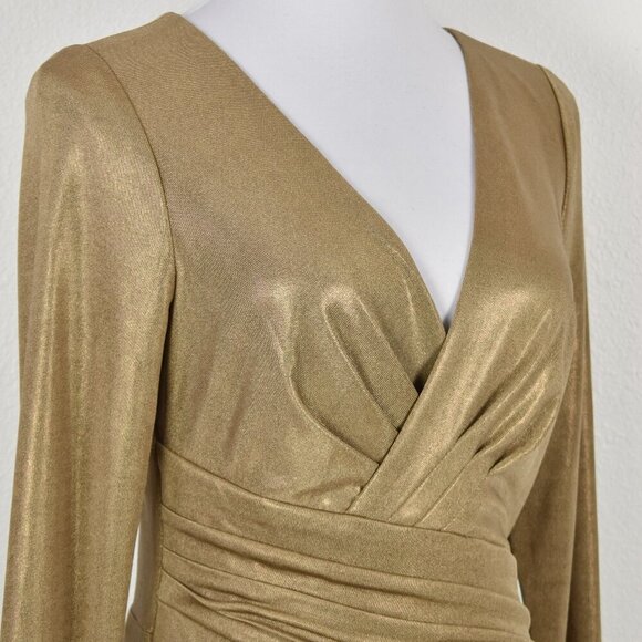 Lauren Ralph Lauren Black Label Foil Printed Jersey-glend Dress - 6 - Picture 3 of 11